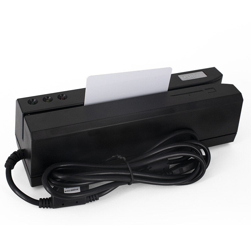 USB Card Magcard Reader Writer Build-in Adaptor Compatible for Windows MSR206 MSR X6 MSRX6BT