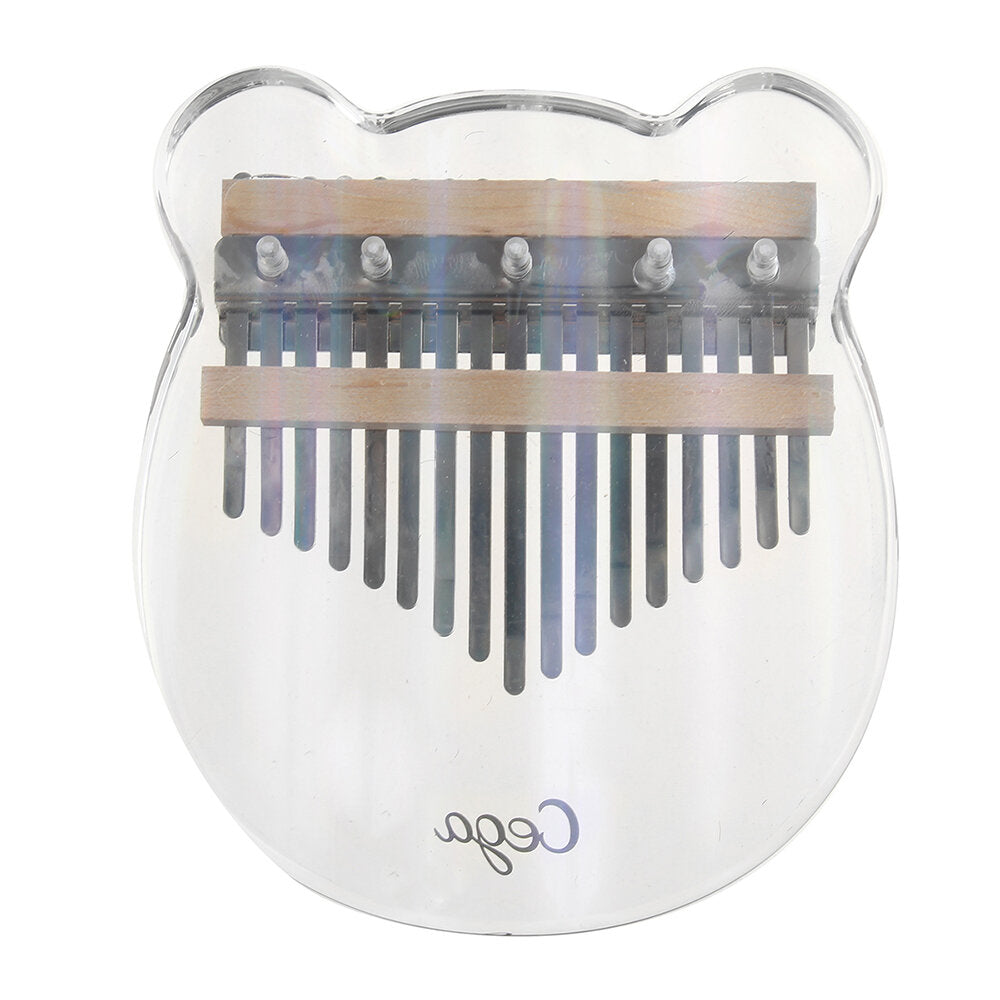 Kalimba Acrylic Thumb Piano 17 Keys, Mini Portable Piano Kalimba Crystal, Birthday Gift For Beginners For Children and Adults