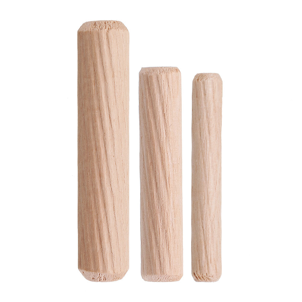 100pcs 6/8/10mm Round Wood Tenon Wooden Dowel for Woodworking