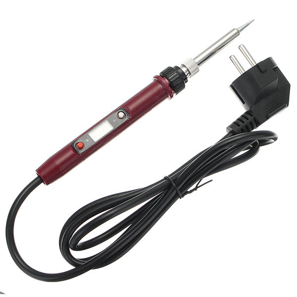 80W LCD Digital Thermostat Adjustable Lead Free Electric Soldering Iron Mini Soldering Station