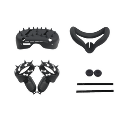 Touch Controller Silicone Grip Case Knuckle Strap Thumb Button Cap Front Cover Skin Eye Mask Pad For Oculus Quest 2 Accessories