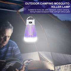 Cordless LED Digital Mosquito Zapper with Rechargeable Battery for Indoor/Outdoor