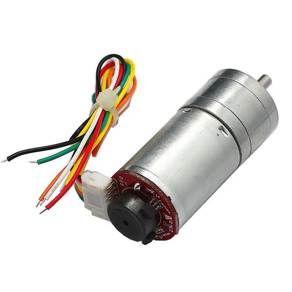 6V 100RPM Encoder Motor DC Gear Motor with Fixed Support Mounting Bracket