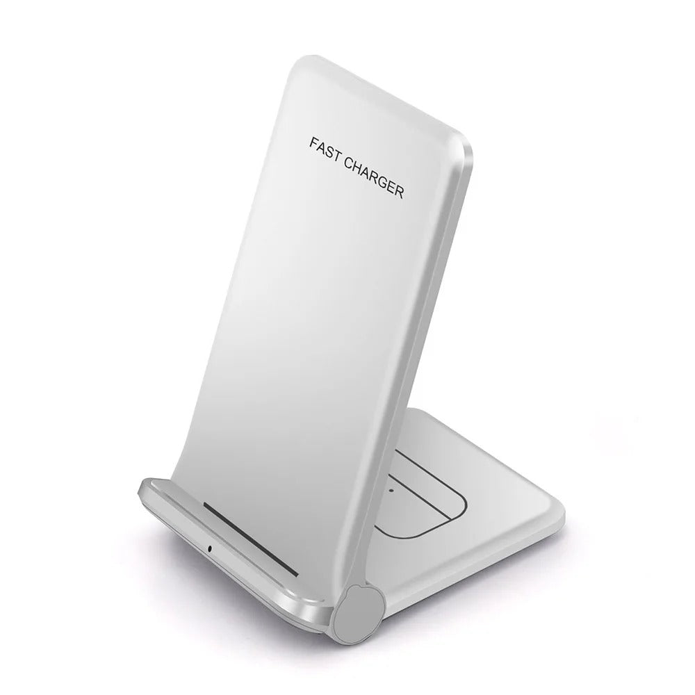 25W 2-in-1 Wireless Charger Dock for iPhone & Samsung - Fast Fordable Stand