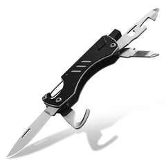 10 IN 1 55mm Steel Outdoor Survival Multi-functional Tools Screwdriver Bottle Opener Folding Knife