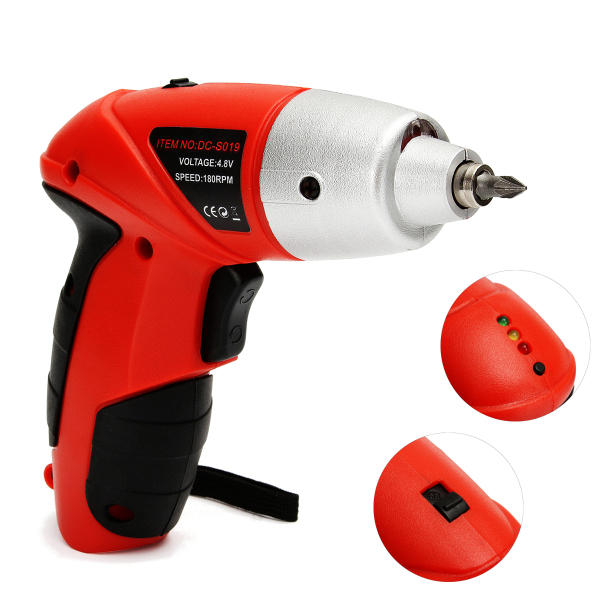 4.8V LED Electric Screwdriver Cordless Power Drill Set Electric Drill Driver Tool US Plug