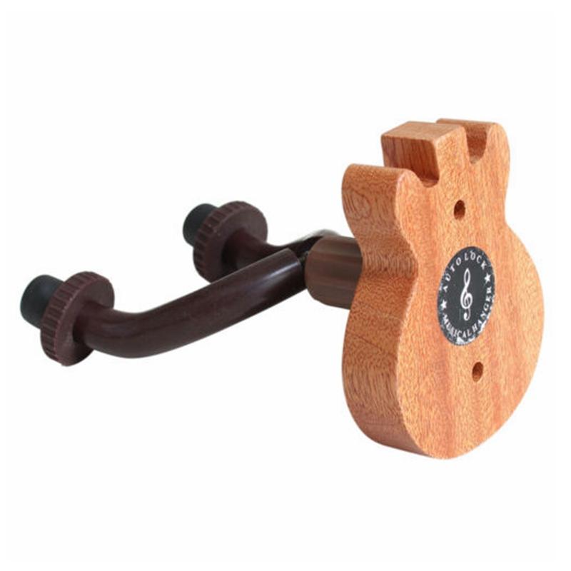 Flanger FH-06S/06W Sapele Wood Wall Mount Acoustic Guitar Bass Violin Hanger Hook Guitar Stand