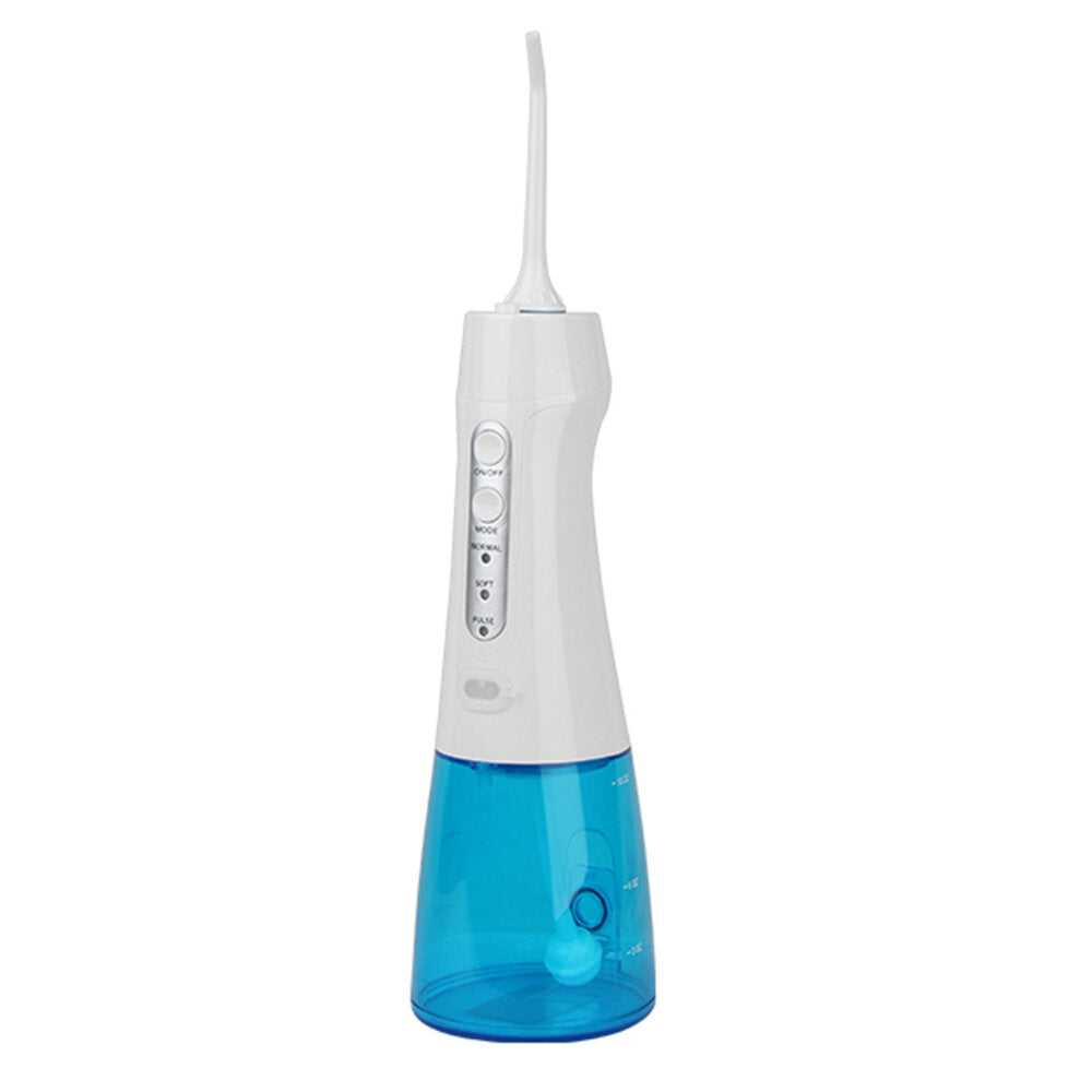 300ml Potable Oral Irrigator USB Rechargeable 6 Jet 3 Modes Adjustable Water Flosser IPX8 Waterproof Teeth Cleaner