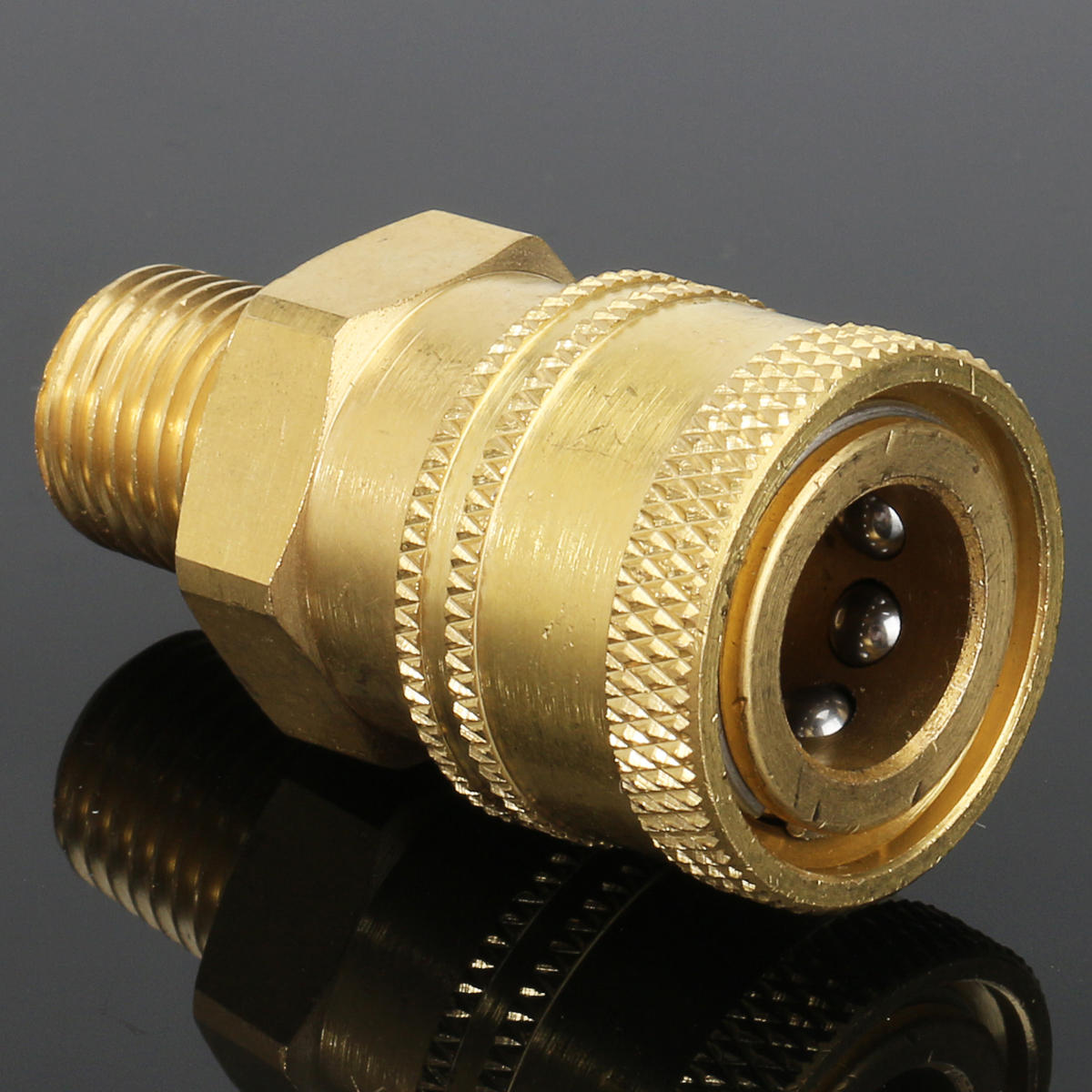 1/4 Inch Male NPT Quick Coupler Socket Brass Pressure Washer Coupling 4000PSI