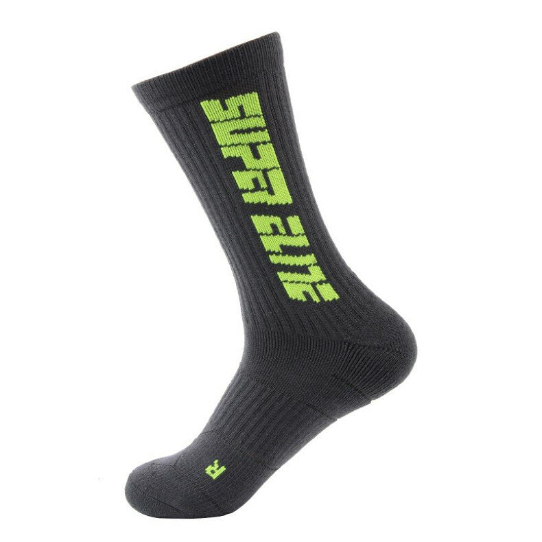 1 Pair of Sports Sock Medium Tube Non-slip Basketball Running Socks Outdoor Jogging Hiking