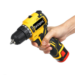 18V Brushless Electric Drill Driver Cordless Rechargeable Screwdriver W/ 1 or 2 Battery