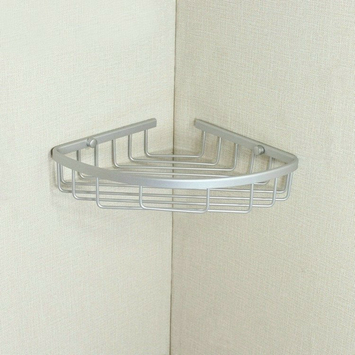 1/2/3 Layers Aluminium Wall Mounted Bathroom Corner Shower Caddies Storage Shelf Rack Holder