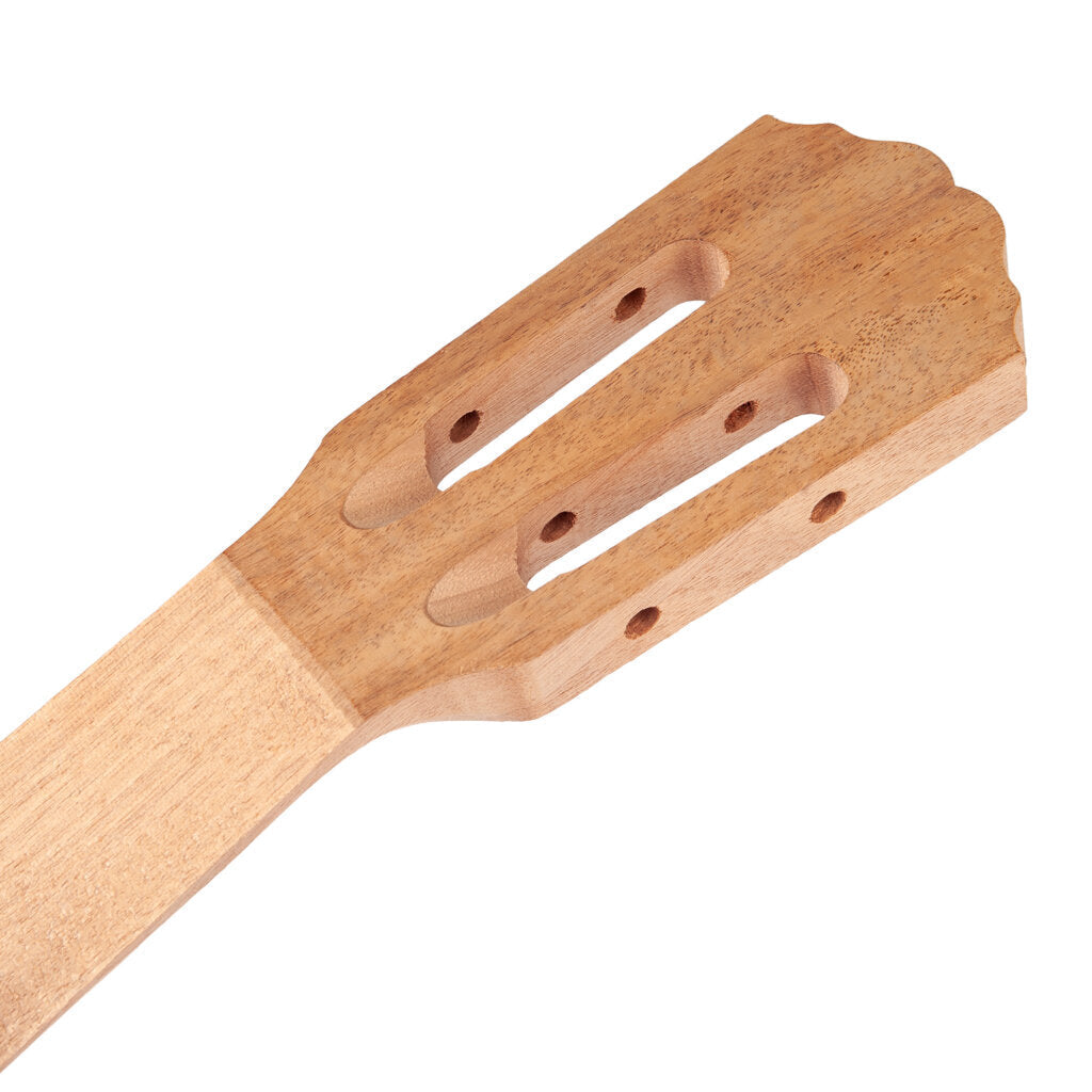 Wave Head Ukulele Head Neck Acacia for 26 Inch Ukulele