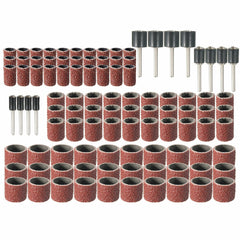 102pcs 120 Grit Sanding Drum Kit With 1/2 3/8 1/4 Inch Sanding Mandrels Fit Dremel Rotary Tools