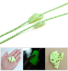 Outdoor Nightglow Luminous Rope Cord Fastener Adjustable Triangle Buckle Tent Canopy Accessories