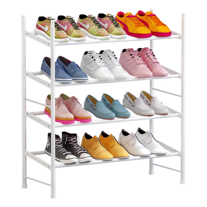 3 Tiers Shoe Rack Storage Organizer Tower Metal Shelf Stand Sneake Rack Home