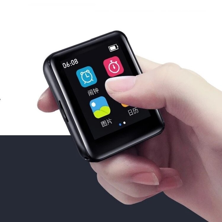 8GB 16GB 1.8 inch Full Touch Screen Mini Bluetooth MP3 Player HiFi Music with FM Radio E-book Pedometer