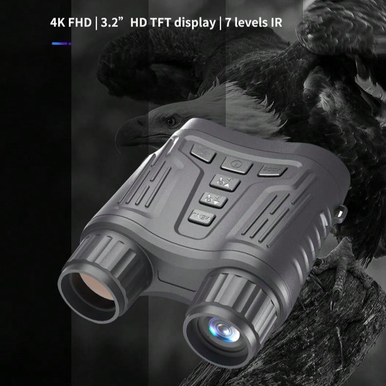 Night Vision Binoculars - Digital Infrared Goggles with 32GB Memory Card & Rechargeable Battery