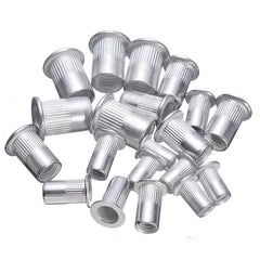 100pcs Steel Aluminum Rivet Nuts Kit Threaded Rivet Nut Inserts Rivnut Nutsert M4 M5 M6 M8 Mixed Kit Set Repairing Tools