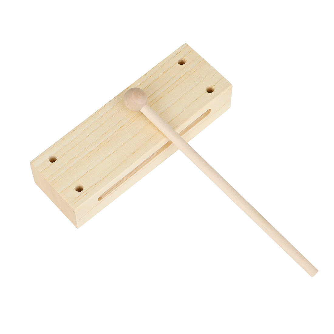 Flanger Toddler Musical Instruments Wooden High-quality Percussion Instrument with Children Mallet Square Two-tone Castanets