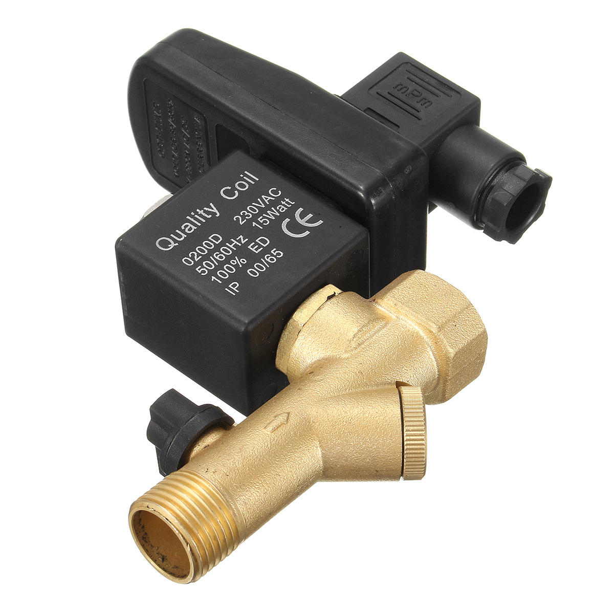 1/2" Automatic Electronic Drain Valve Electromagnetic Timed Air Compressed Electrotim Solenoid Valve