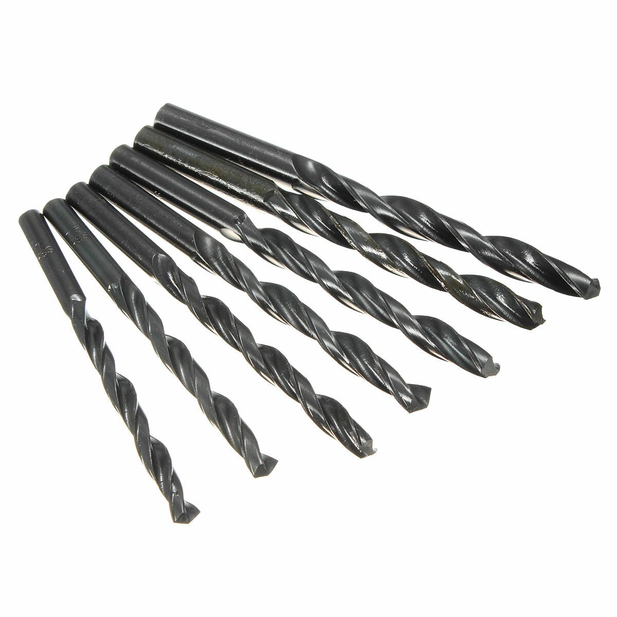 10/13/19Pcs 1-10mm High Speed Steel M35 Straight Shank Twist Drill Bits Set Quick Change Regular Drilling Tools