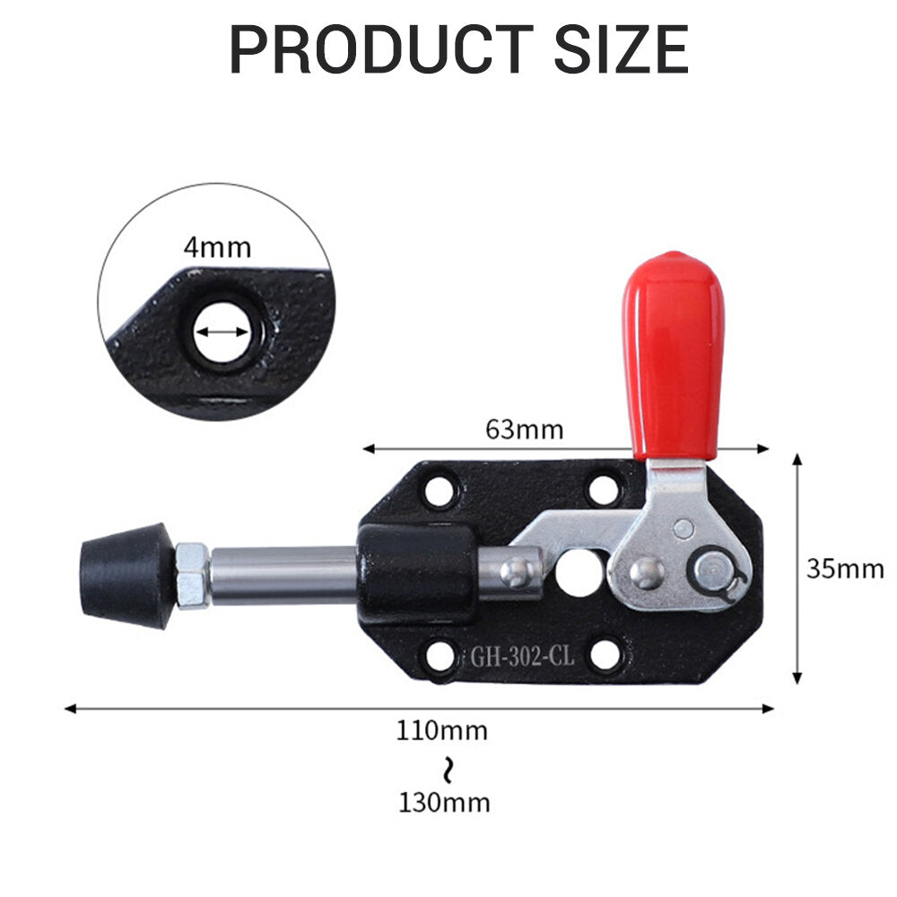 Quick Release Toggle Clamp, 82kg Hold, 20mm Stroke - Durable & Efficient