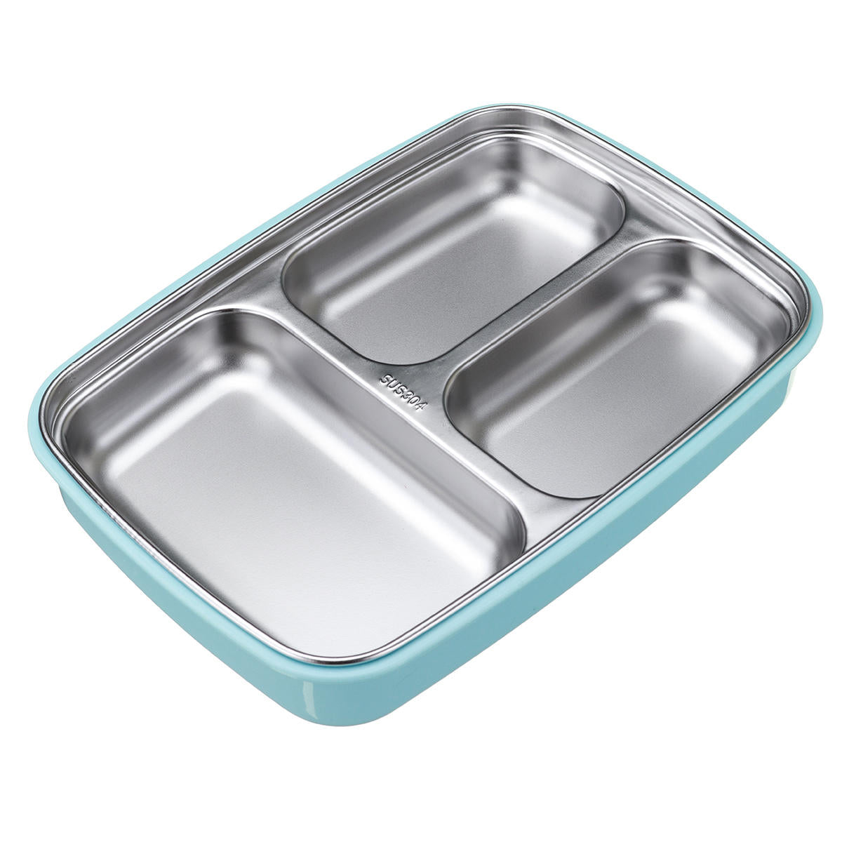 1.1L Stainless Steel Lunch Box Camping Picnic Tableware Food Container Leak-Proof Dinner Box