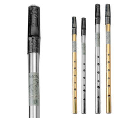 Tin Whistle Penny Whistle High C Key Brass Whistle Six-holed Woodwind Instrument For Beginner Whistler