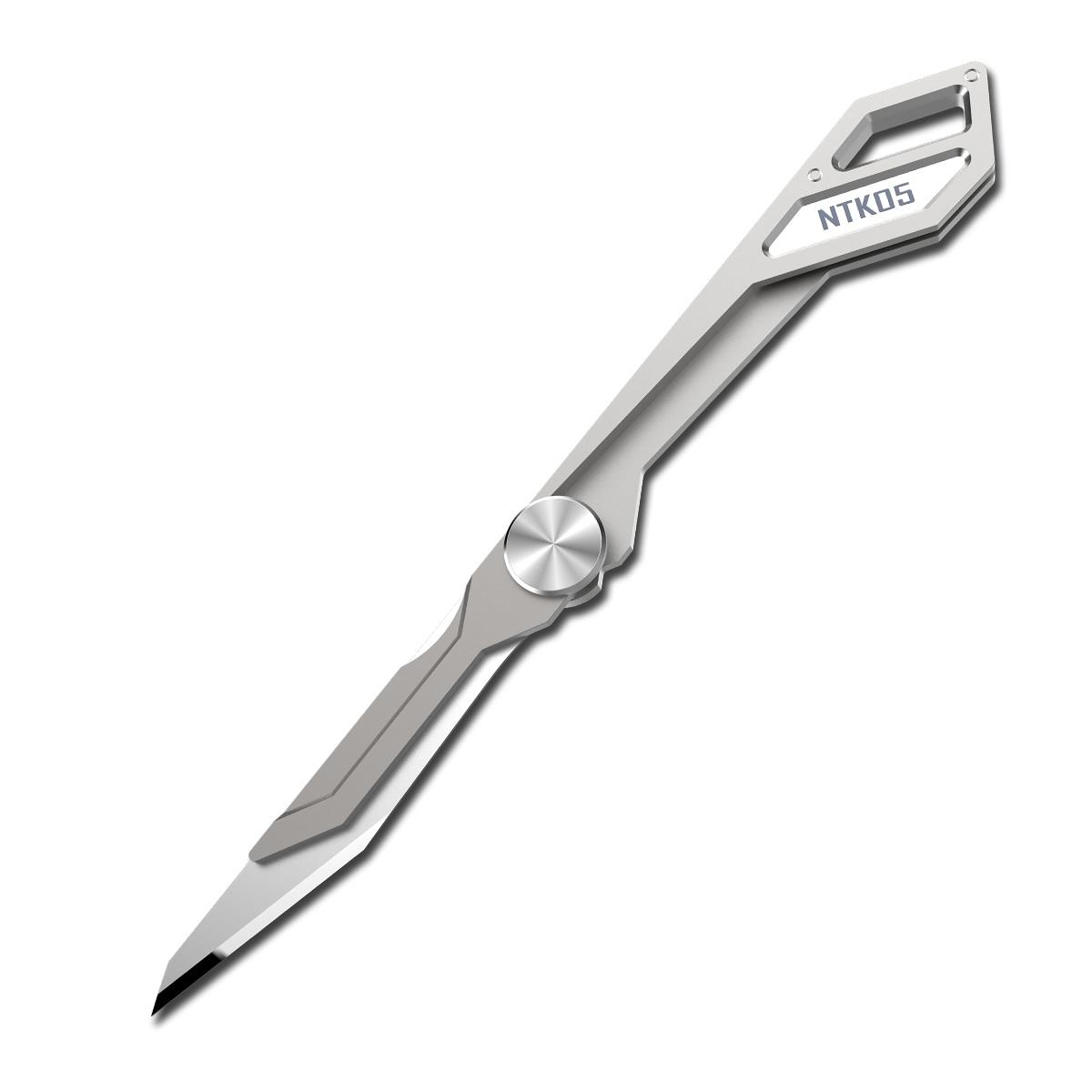97mm 4.7g TC4 Knife Titanium Alloy Ultralight Folding EDC Knife Keychain Pocket Knife