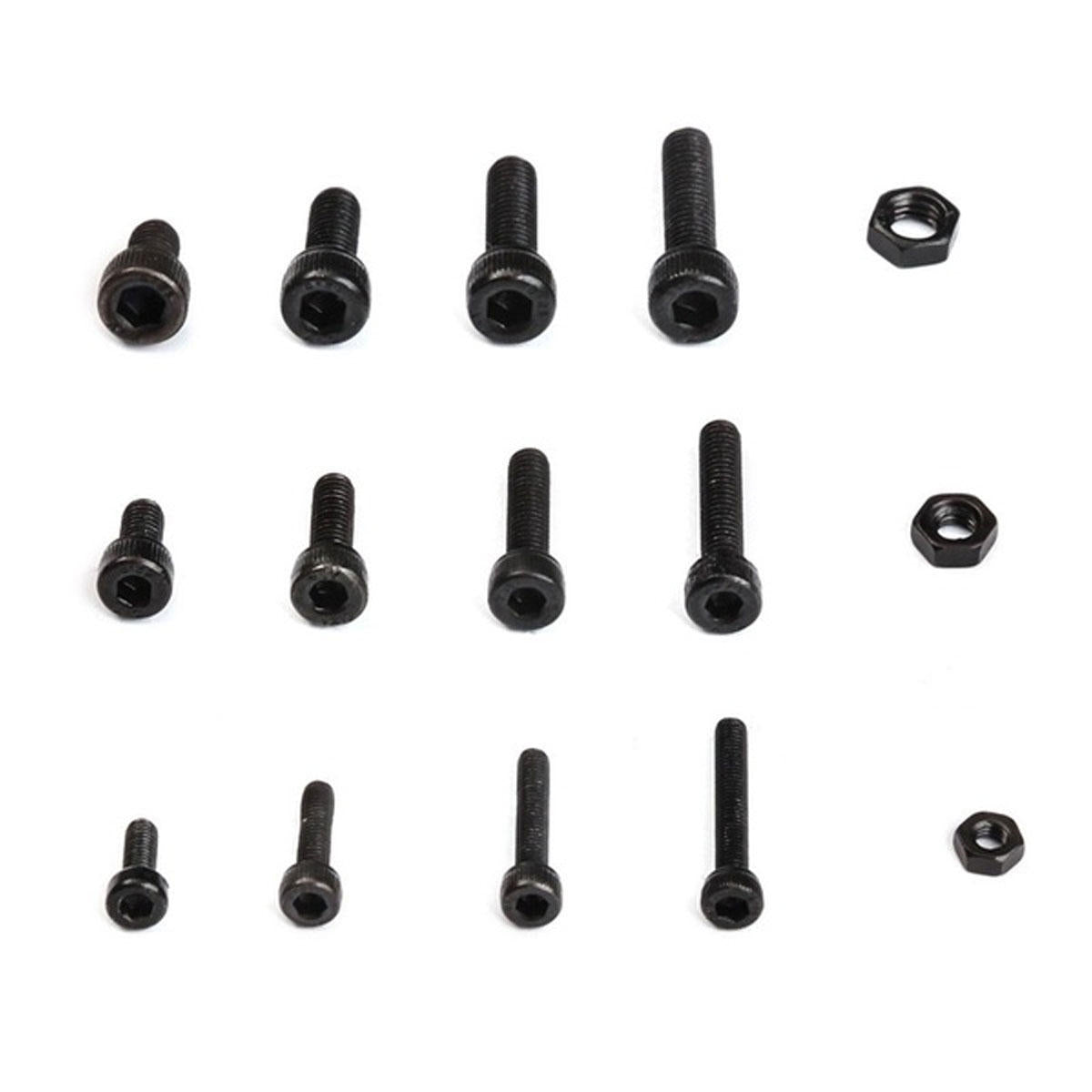 500Pcs Hex Socket Head Screw M3 M4 M5 Cap Bolts and Nuts Carbon-Steel Kit