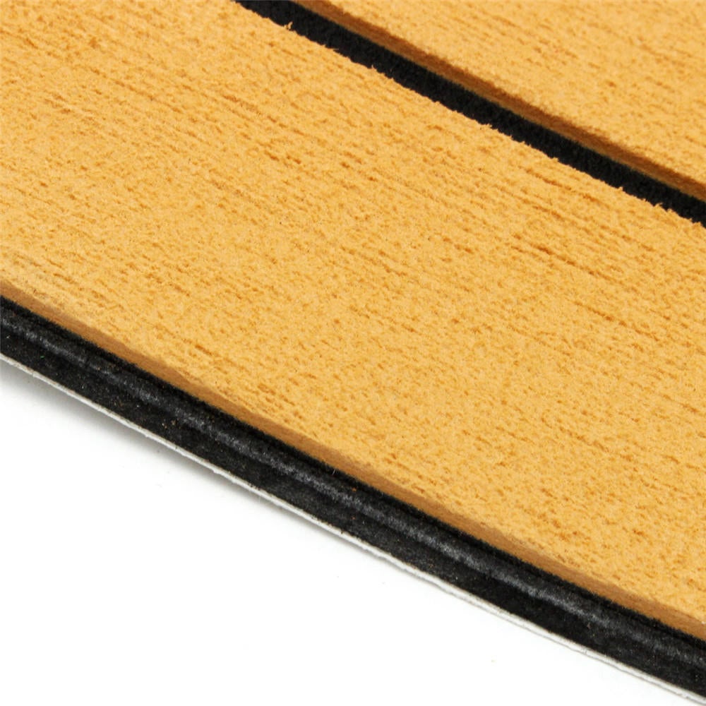 900mmx2400mmx5.5mm Gold and Black EVA Foam Faux Teak Sheet Boat Yacht Synthetic Teak Decking