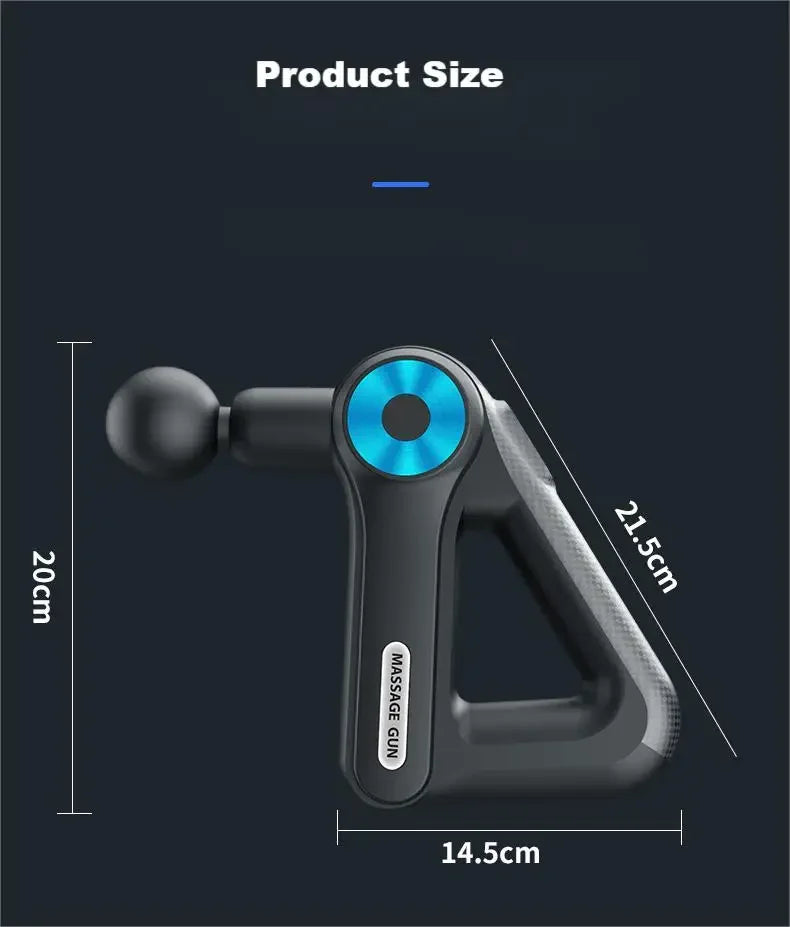 9-Head 9-Gear Professional Massage Gun, Long Standby, Golden Triangle Design