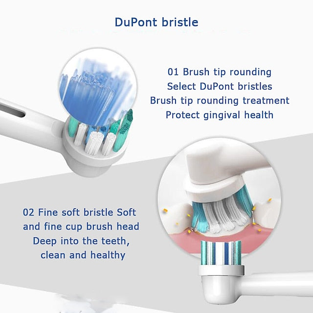 Replacement Brush Heads For Oral B Toothbrush Refills 8 Pack