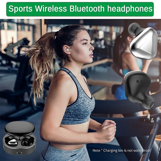AI Control Tws Mini Wireless Bluetooth Headphone Waterproof Noise Cancelling Sports Headset Game Earphone Built-in Microphone Call