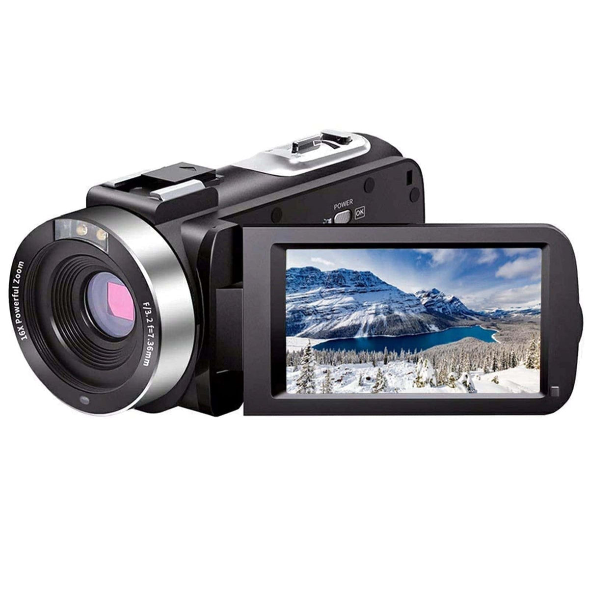 Full HD 1080P 30FPS Video Camera Camcorder 24.0 MP IR Night Vision Vlogging Camera 16X Zoom