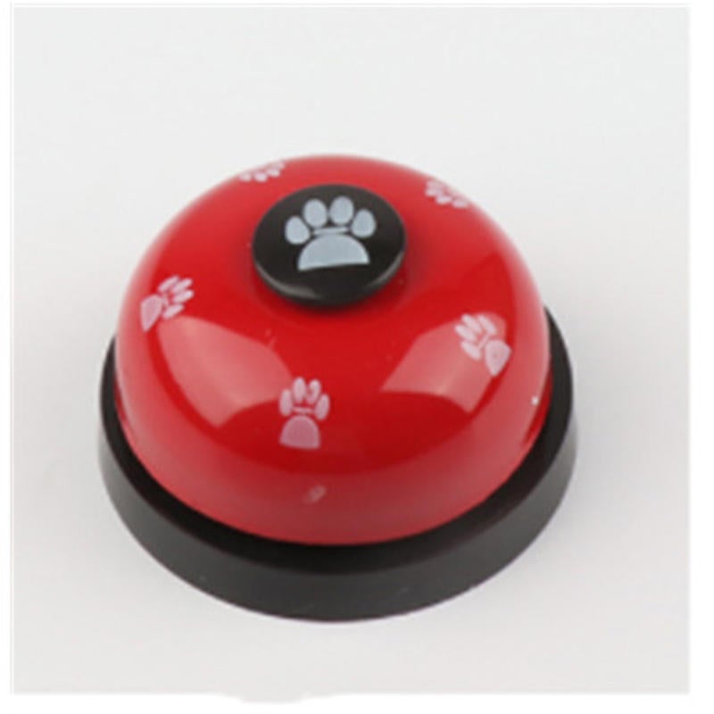 Pet Press Jingle Dog Cat Trainer Pet Intelligence Toy Footprints Press Bells Dog Paw Prints Ringer