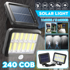 12 Grid Single/Three Mode Waterproof Split Solar Light Body Sensor Without Remote Control