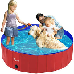 120*30cm PVC Pet Pool Collapsible Dog Bath Tub Outdoor Portable Paddling Bath Cat Dog Cleaning Supplies