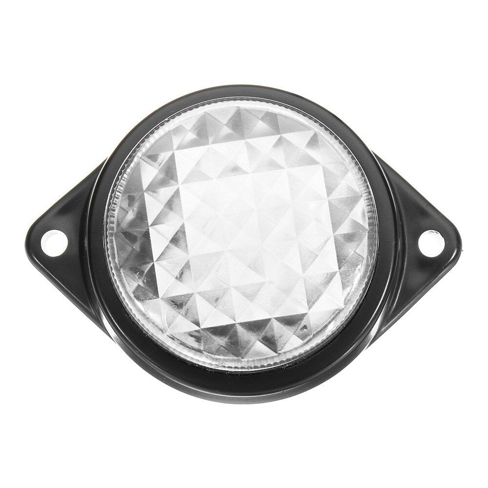 LED Light Clearance Front Rear Side Marker Indicator Lamp Round Outer Display Width Light