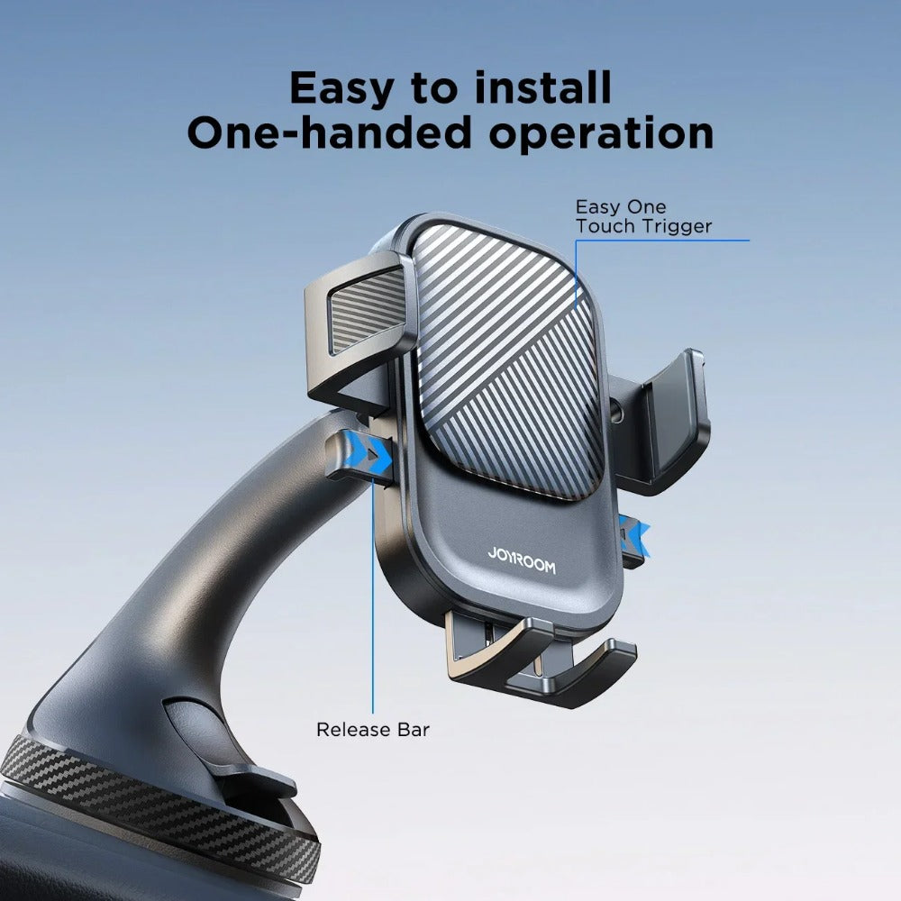 Universal Car Phone Holder Mount - Strong Suction, 360° Rotation, Hands-Free