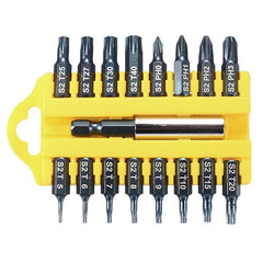 17Pcs 1/4 Hex Shank Screwdriver Bits Set Torx Phillips Electric Screwdriver Bits with Holder