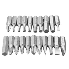 34pcs Screwdriver Bit Set Slotted Phillips Hex Torx Screwdriver Bits Nut Bit Holder