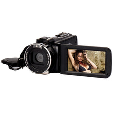 4K Video Camera Camcorder with 18X Zoom, 48MP Vlogging, 3.0-Inch Touchscreen, Mic, Remote, Night Vision, 2 Batteries