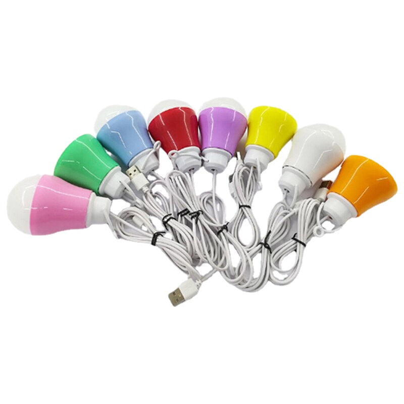 Portable LED USB  Lantern Camping Lamp Book Light Mini Bulb 5V LED USB Power LED Reading Student Study Table Lamp Super Bright
