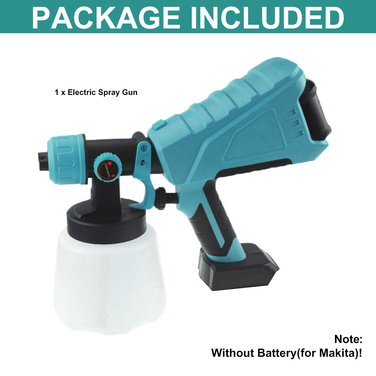 1000W Paint Tool Paint Sprayer Guns with 1000ml Container Spraying Cleaning Tool Fit Makita