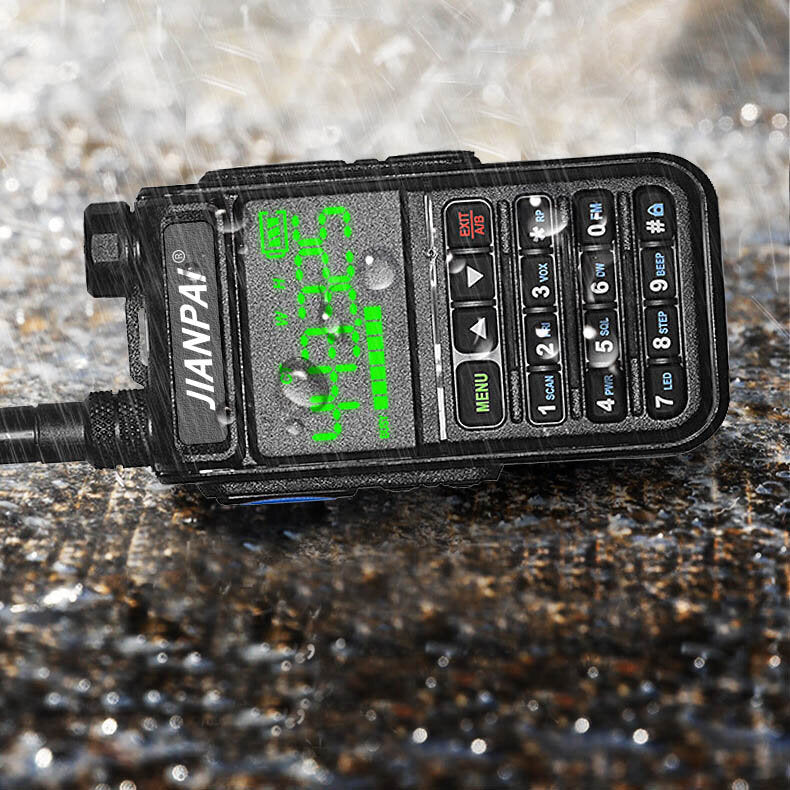 10W 5800mAh Fluorescent LED Display Walkie Talkie Intelligent Noise Reduction High Power FM Two Way Radio SOS for Hotel Sailing Hiking