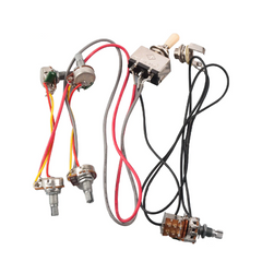 Guitar Wiring Harness Prewired 2 Volumes 2 Tones/2V2T 500K Pot +Jack +Lift Switch+3-Way Toggle Switch For LP Guitar