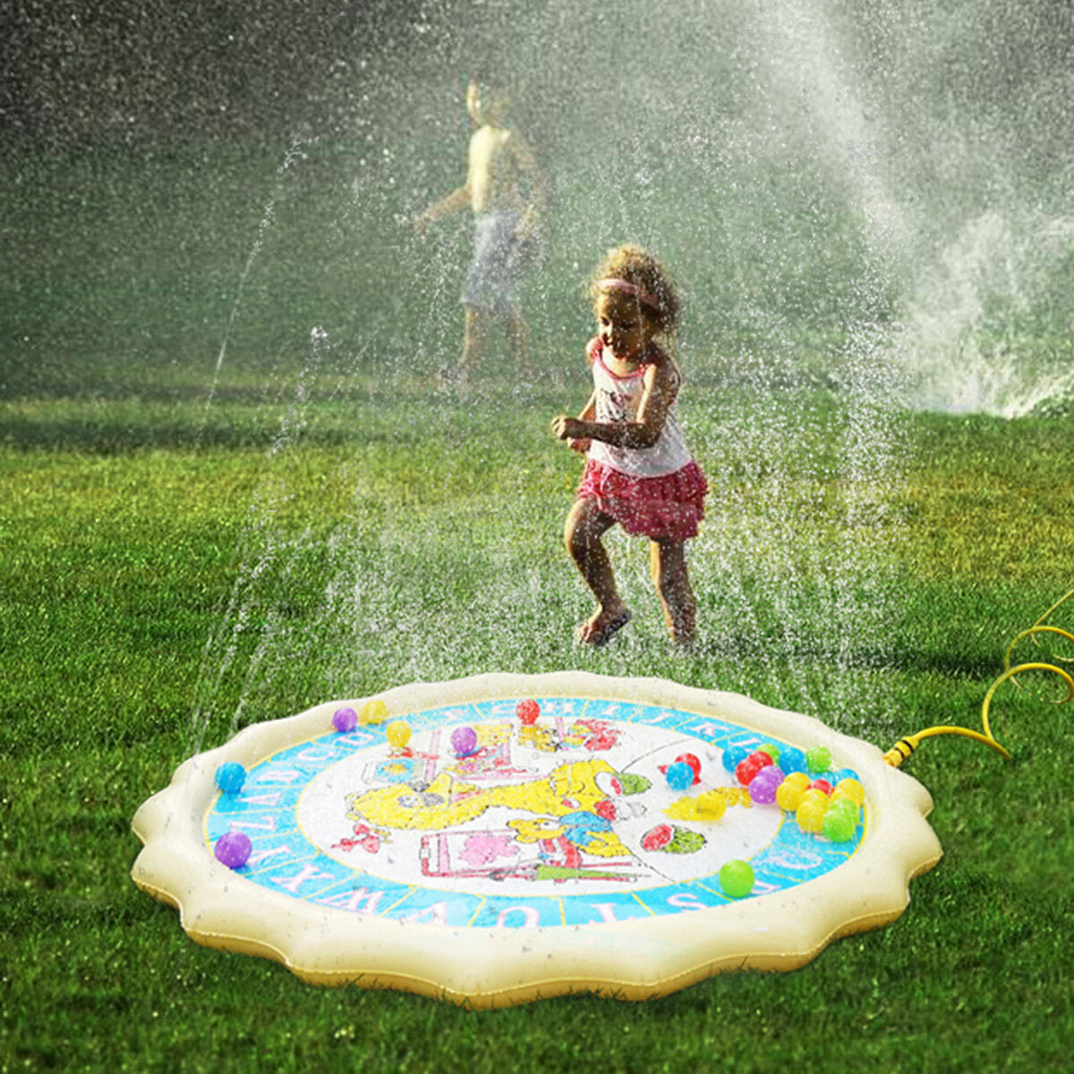 150cm Summer Swimming Air Mattress Kids Inflatable Baby Splash Water Pad Play Mat Children Wading Toys