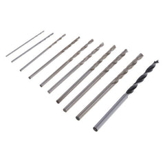 10Pcs Drill Bits Set Micro Hand Drill Mini Portable Small 0.8-3.0mm Carbon Steel Drilling Kit wood working Watch Making